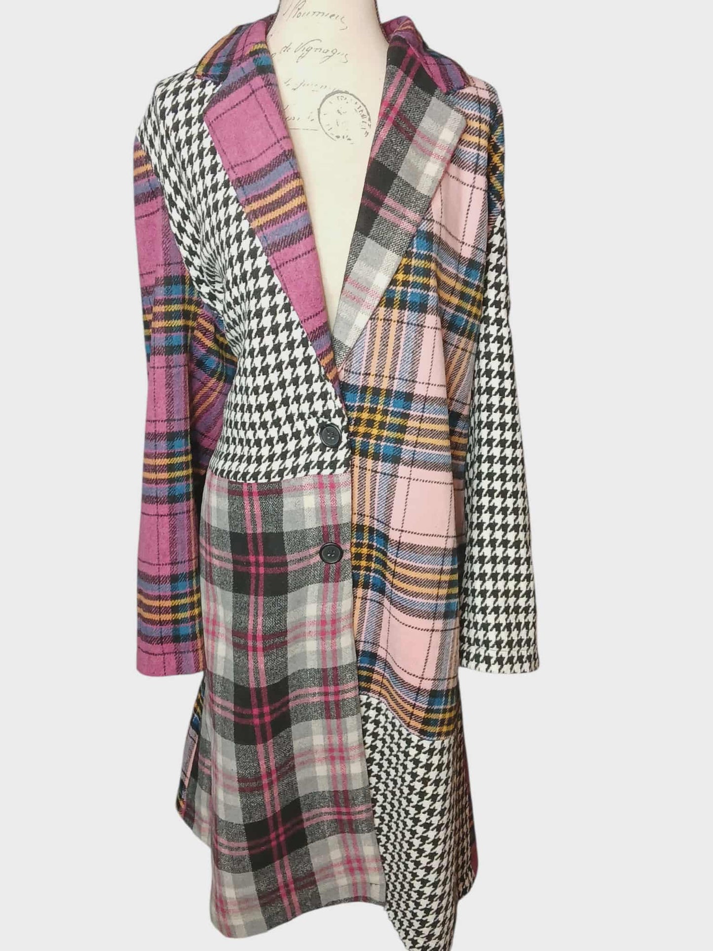 Plus Size Sweet Tast fo Fury Plaid Coat 3X