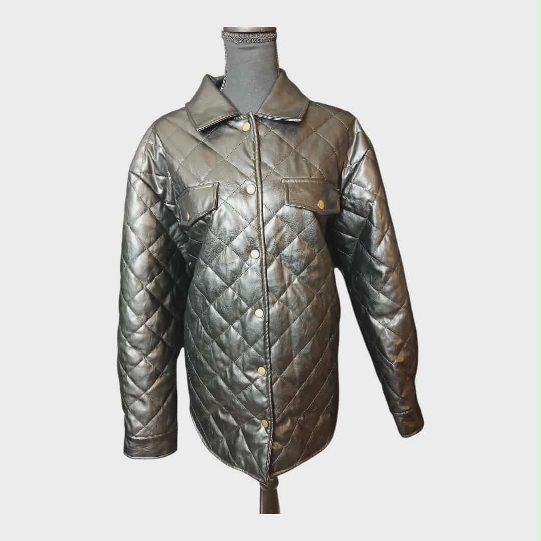 Jen & Co. Quilted Black Jacket L/XL