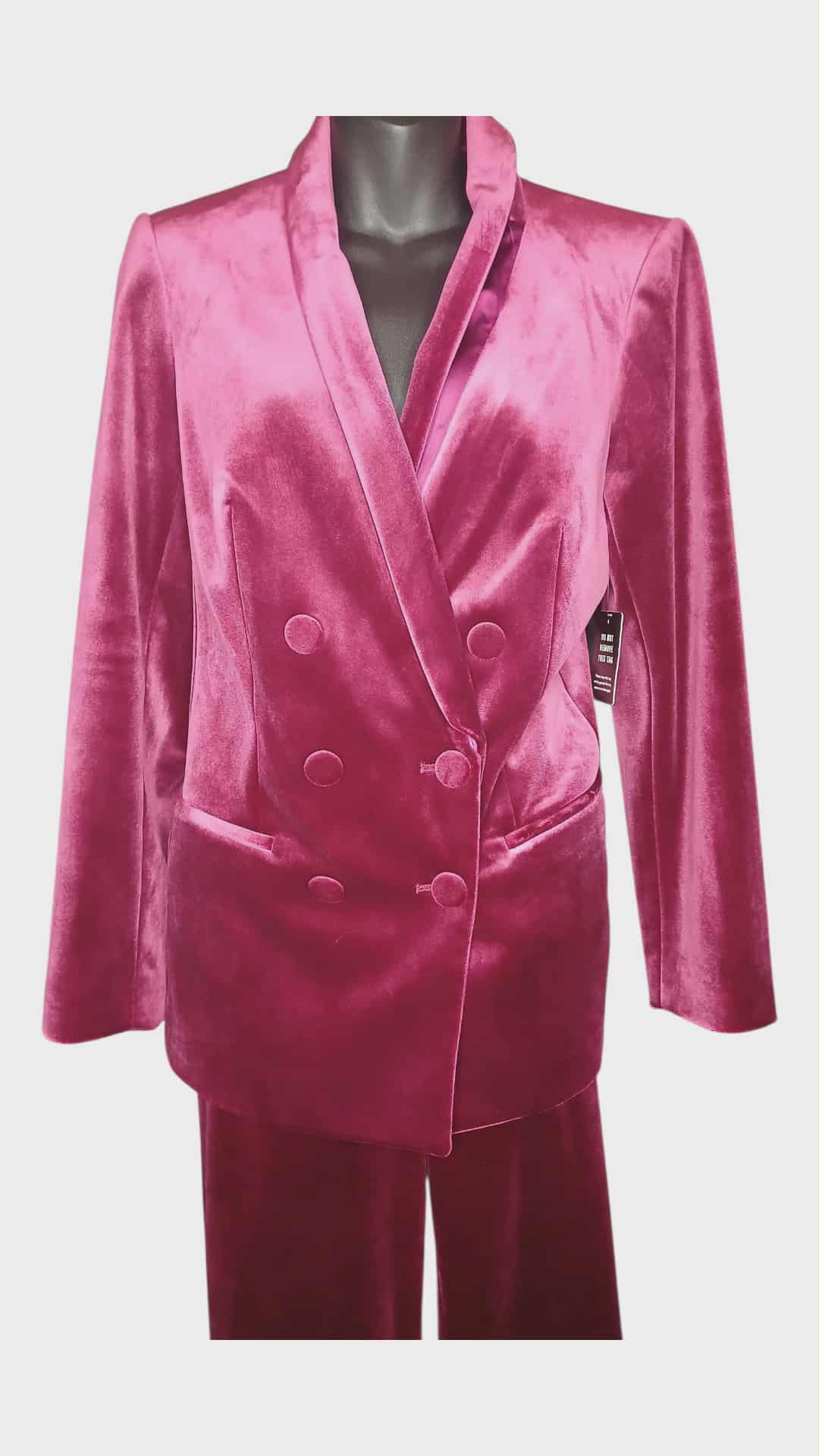 Express Velvet Maroon Pants Suit Size M