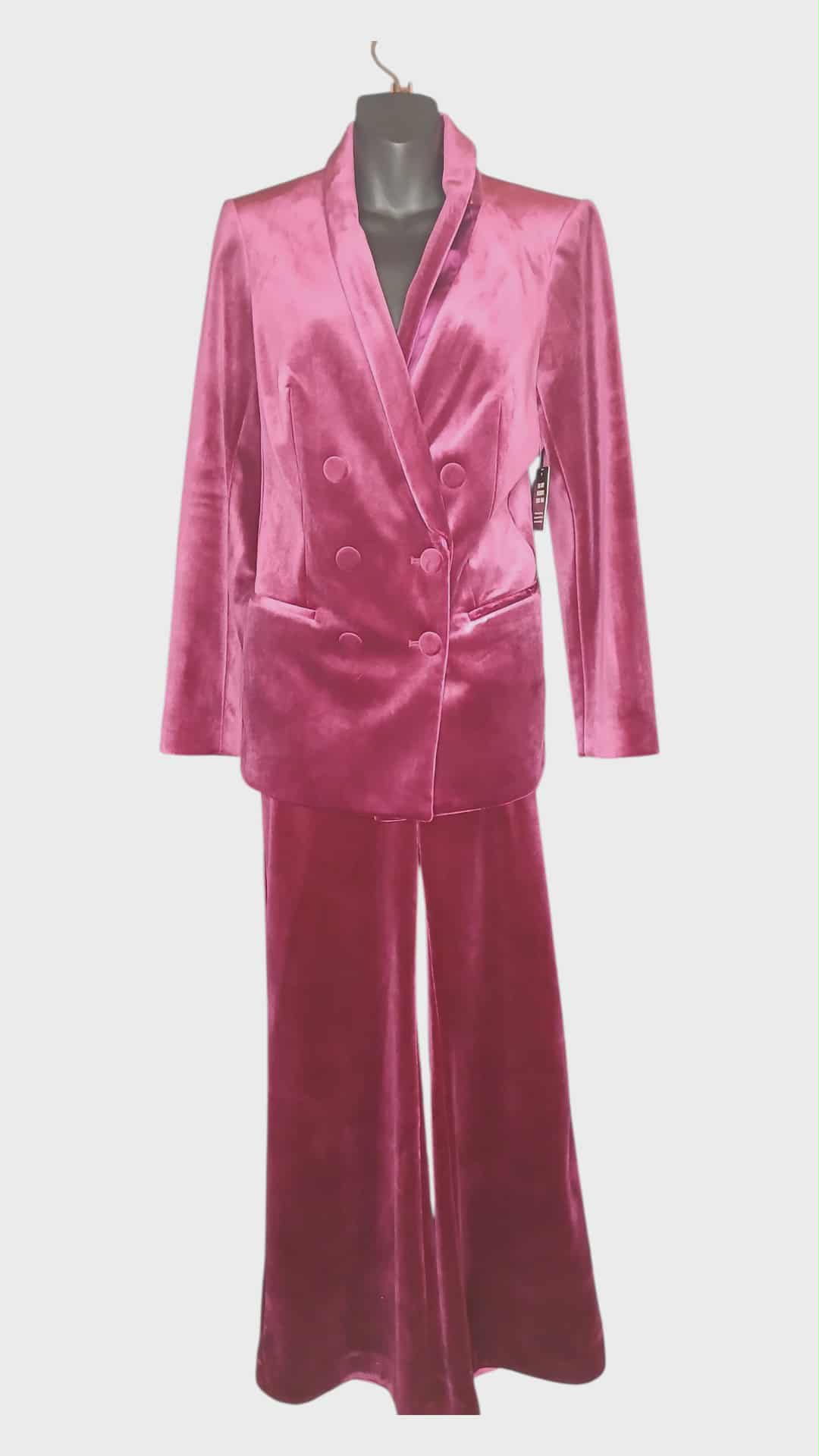 Express Velvet Maroon Pants Suit Size M