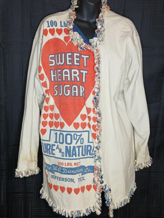 Sweet Heart Sugar 100% Pure & Natural Reversible Denim Jacket 2X/3X