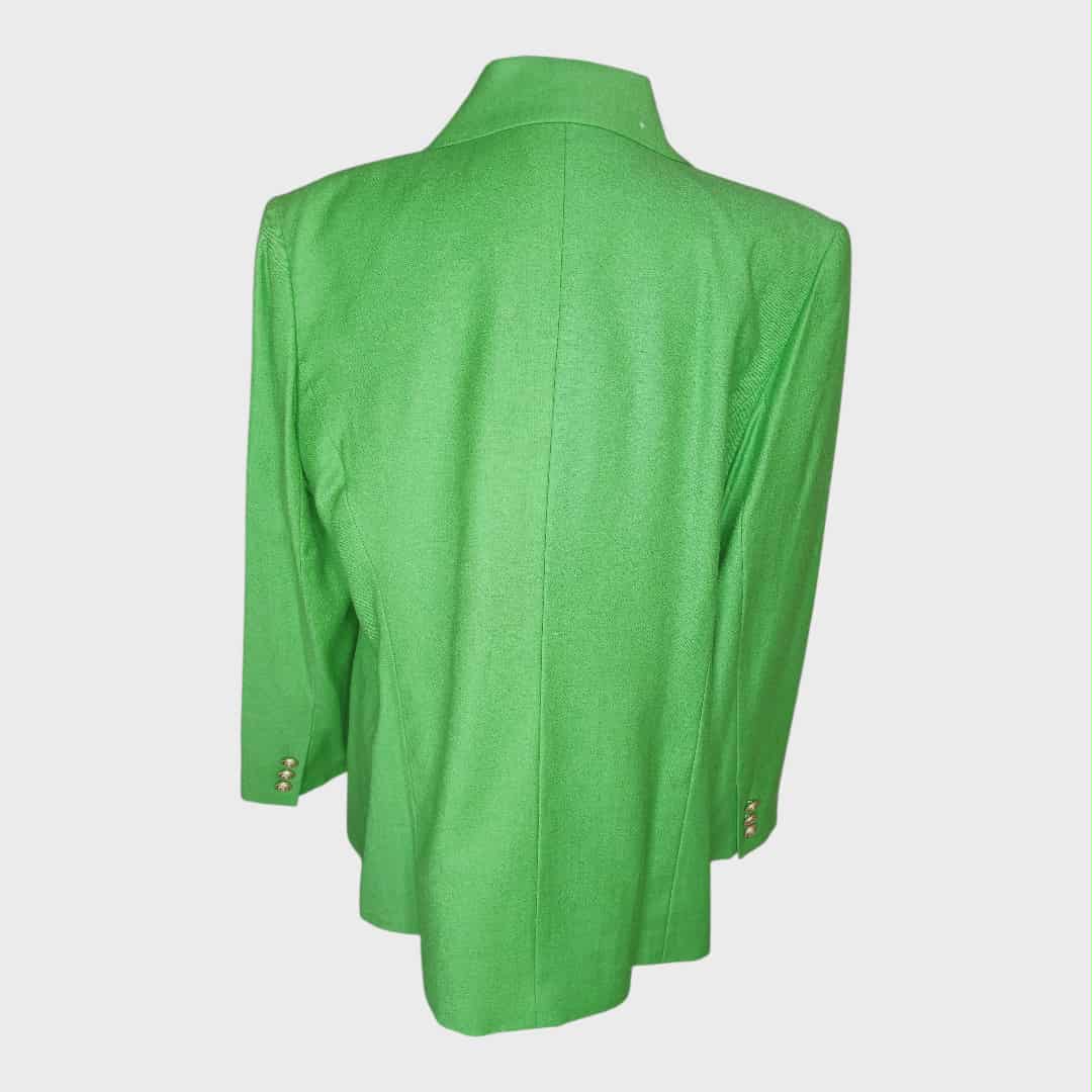 Vintage JG Hook Apple Green Double Breast Blazer