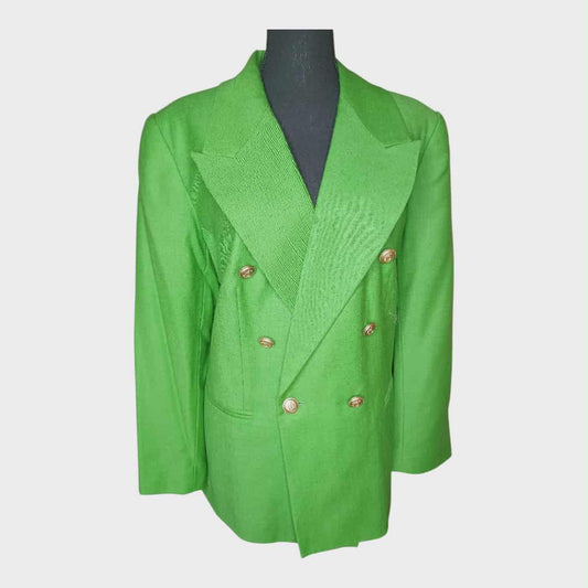 Vintage JG Hook Apple Green Double Breast Blazer